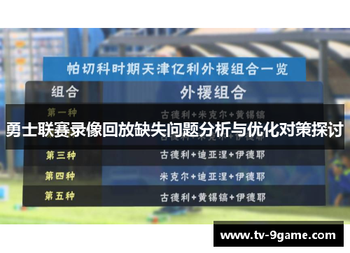 勇士联赛录像回放缺失问题分析与优化对策探讨