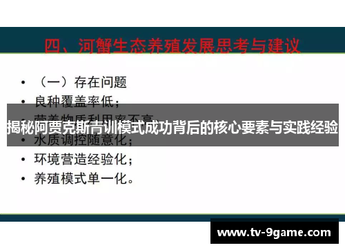 揭秘阿贾克斯青训模式成功背后的核心要素与实践经验